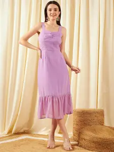 Marie Claire Ruched A-Line Midi Dress