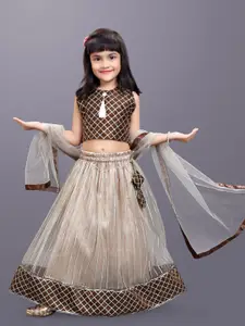 BAESD Girls Embroidered Ready to Wear Lehenga & Blouse With Dupatta
