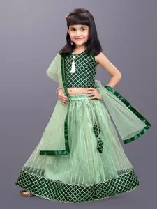 BAESD Girls Embroidered Ready to Wear Lehenga & Blouse With Dupatta