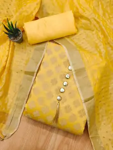 Panzora Ethnic Woven Design Banarasi Unstitched Dress Material