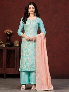 MANVAA Embellished Unstitched Dress Material