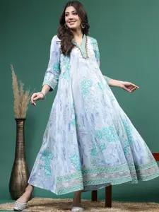 Sangria Embroidered Anarkali Ethnic Dress