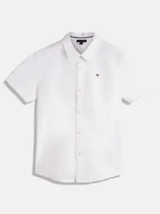 Tommy Hilfiger Boys Standard Spread Collar Casual Shirt