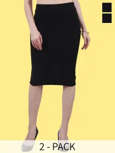 Popwings Pack Of 2 Pencil Skirts