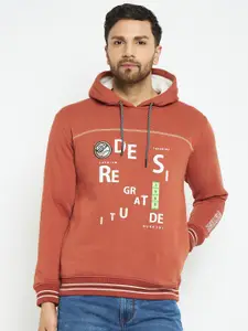 Duke Typographic Printed Hooded Cotton Sweatshirt