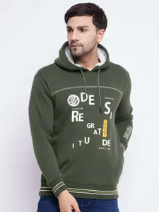 Duke Typographic Printed Hooded Cotton Sweatshirt
