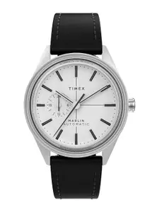 Timex Men White Printed Dial & Canvas Straps Analogue Watch TW2V72300U9
