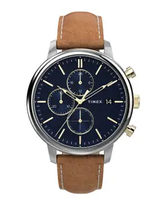 Timex Men Leather Straps Analogue Watch TW2U39000UJ