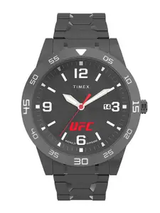 Timex Men Printed Dial & Stainless Steel Straps Analogue Watch TW2V562000D