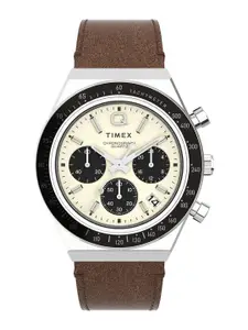 Timex Men Leather Straps Analogue Watch TW2V42800U9