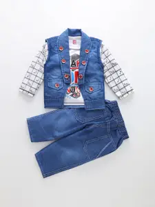 BAESD Boys Graphic Printed Shirt with Trousers