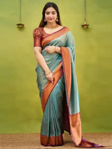 KALINI Woven Design Zari Banarasi Saree