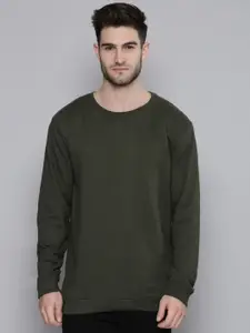 SMARTEES Men Green Sweatshirt