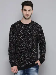 SMARTEES Men Black Printed Sweatshirt