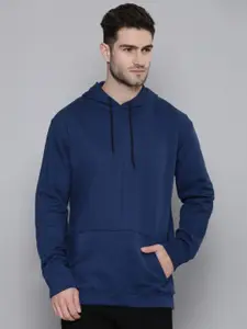 SMARTEES Men Blue Hooded Sweatshirt