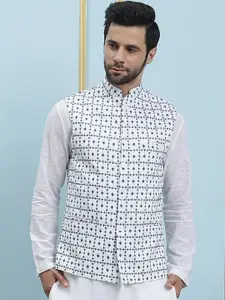 See Designs Embroidered Pure Cotton Nehru Jackets
