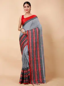 Ruuprekha Woven Design Ethnic Motifs Khadi Cotton Saree