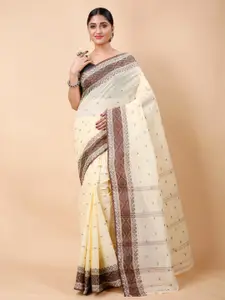 Ruuprekha Ethnic Motifs Woven Design Pure Cotton Saree