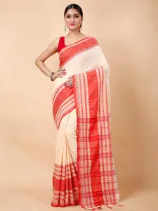 Ruuprekha Ethnic Motifs Woven Design Pure Cotton Saree