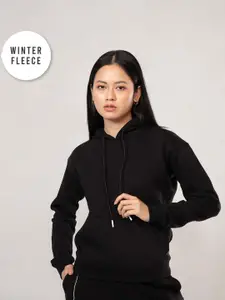 Nykd Women Black Hooded Sweatshirt