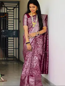 KALINI Ethnic Motifs Woven Design Banarasi Saree