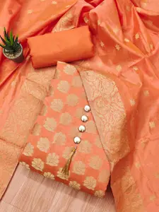 Panzora Ethnic Motifs Woven Design Unstitched Dress Material