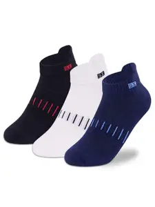 Supersox Boys Pack Of 3 Patterned Ankle-Length Socks