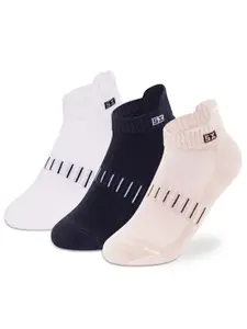 Supersox Boys Pack Of 3 Patterned Ankle-Length Socks