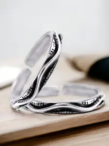 Taraash Set Of 2 Sterling Silver Toe Rings