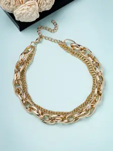 Scintillare By Sukkhi Gold-Plated Choker Necklace