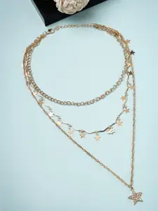 Scintillare By Sukkhi Gold-Toned Gold-Plated Layered Necklace