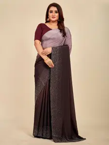 MAHALASA Ombre Dyed Embellished Saree