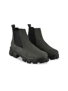 Shoetopia Women Casual Block-Heeled Regular Boots