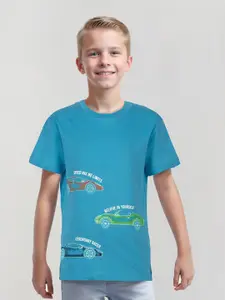 Gini and Jony Boys Graphic Printed Cotton T-shirt