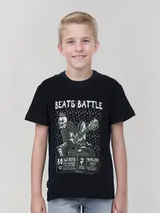 Gini and Jony Boys Graphic Printed Cotton T-shirt