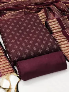 MANVAA Floral Woven Design Unstitched Dress Material