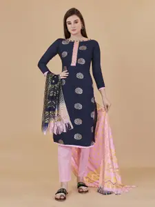 MANVAA Ethnic Motif Woven Design Unstitched Dress Material