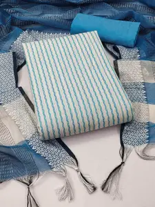 MANVAA Striped Unstitched Dress Material