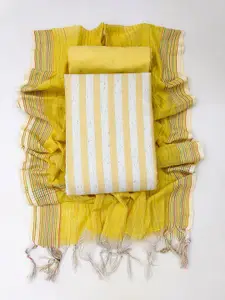 MANVAA Striped Unstitched Dress Material