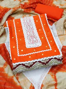 MANVAA Geometric Printed Pure Cotton Unstitched Dress Material