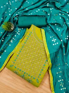 Panzora Ethnic Motifs Embroidered Unstitched Dress Material