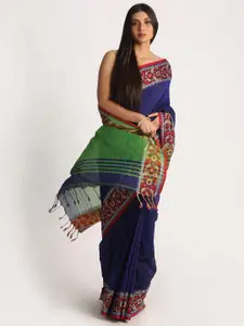 Angoshobha Ethnic Motifs Woven Design Pure Cotton Saree