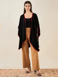First Resort by Ramola Bachchan Asymmetric Longline Open Front Shrug