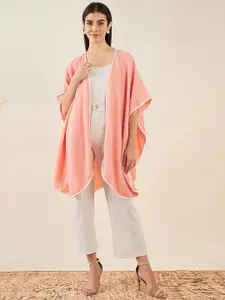 First Resort by Ramola Bachchan Asymmetric Open Front Longline Shrug