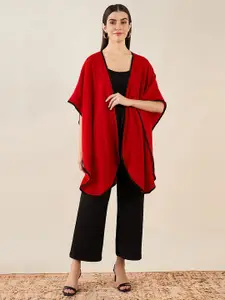 First Resort by Ramola Bachchan Asymmetric Open Front Shrug