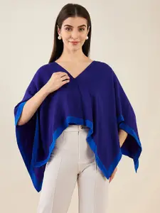 First Resort by Ramola Bachchan Asymmetric Crop Cape Shrug