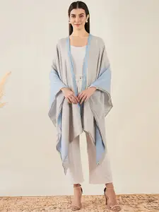 First Resort by Ramola Bachchan Asymmetric Open Front Longline Shrug