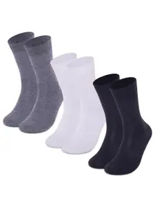 Supersox Men Pack Of 3 Calf-Length Cotton Socks