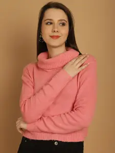NoBarr Women Pink Long Sleeves Pullover