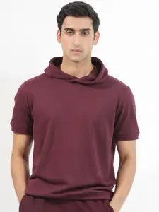 RARE RABBIT Men Maroon Sweatshirt